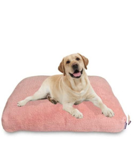 Petwise Int - Extra Soft Plush Dog Bed - Soft Comfort Plush Beds for Cats and Dogs [ Large Comfortable Soft Dog Bed ] Cream Color