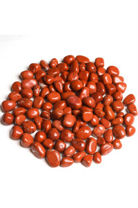 Ainuosen 2Lbs Natural Polished Tumbled Red Jasper Healing Crystals Stones 06-08 Inch,Decorative Plant Rocks,Pebbles, Marbles For Vases Pots Indoor,Feng Shui,Home Decor,Reiki,Chakra