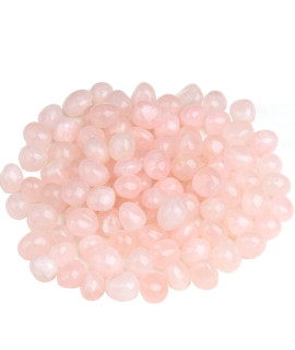 Ainuosen 2Lbs Natural Polished Tumbled Rose Quartz Healing Crystals Stones 06-08 Inch,Decorative Plant Rocks,Pebbles, Marbles For Vases Pots Indoor,Feng Shui,Home Decor,Reiki,Chakra