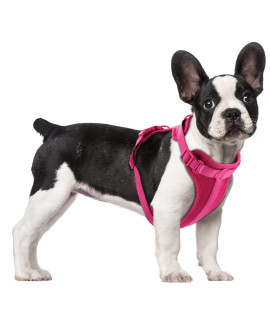 Wisedog No Pull Lightweight Dog Vest Harness With Soft And Comfortable Cushion, Breathable Mesh, For Small Medium Large Dogs Walking (M(Neck: 1181-1811Chest: 1811-2795), Peacock Pink)