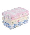 Pet Soft 1 Pack 3 Blankets Pet Blankets For Dogs - Fluffy Cats Dogs Blankets For Small Medium Large Dogs, Cute Print Pet Throw Puppy Blankets Fleece (Elephant, 3L)