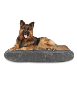 Canine Creations Dark Gray Rectangle Dog Bed, 45" L X 36" W X 9" H, X-Large