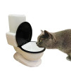 Funny Toilet Pets Water Dispenser Station - 0.6L/20oz Replenish Cat Waterer for Dog Animal Automatic Gravity Water Drinking Fountain Bottle Bowl