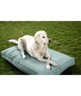 Sunbrella Double Sided Dog Bed for Indoor/Outdoor ,Washable Cover & Chew Proof, Pets Mat for Multipurpose, Easy Care & Pet Safe Products (Small, Polyester, Mist, 26