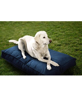 Sunbrella Double Sided Dog Bed for Indoor/Outdoor ,Washable Cover & Chew Proof, Pets Mat for Multipurpose, Easy Care & Pet Safe Products (Medium, Polyester, Indigo, 36