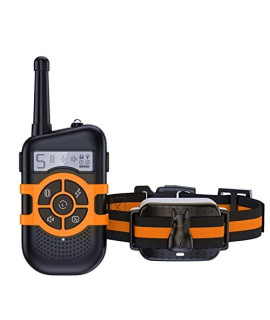 Hidaying Dog Shock Collar with Remote, Electric Training Collar for Dogs, Rechargeable Waterproof Dog Training Collar with 3 Modes(Beep, Vibration, Shock), 1640Ft Remote Range, Adjustable Shock Levels
