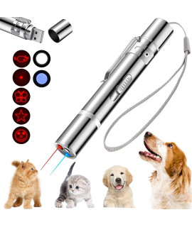 HEYPOMAX Laser Pointer,Cat Toys Laser Pointer Red LED Light Pointer Cat Toys for Indoor Cats Dogs, Long Range 3 Modes Lazer Projection Playpen,USB Recharge Pointer
