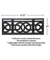 Etna Freestanding Wood Pet Gate 3-Panel Tri Fold Dog Fence - 48" Wide x 19" High - Portofino Black