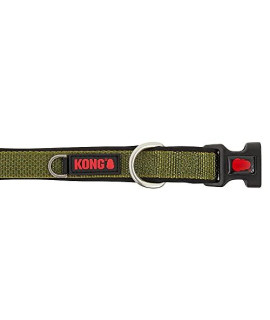 Kong Padded Comfort Dog Collar Green Small