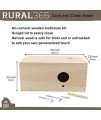 Rural365 Bird Nesting Boxes for Cages - Small 7.9 x 3.9 x 3.6in Wooden Bird House Breeder Bird Box Fit Swallow and Finch