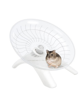 Hamster Wheel Hamster Flying Saucer Silent Exercise Wheel Running Wheel For Dwarf Hamsters Gerbil Mice Small Animals (White)