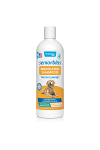 Vetnique Labs Seniorbliss Aging Dog (7+) Senior Dog Vitamins and Supplements, Supports Heart, Allergy, Arthritis, Skin and Coat - furever Young (16oz Shampoo, Medicated)