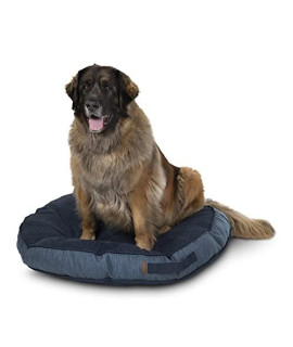 Bark and Slumber Bella Blue XL Plush Round Lounger Dog Bed