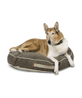 Bark and Slumber Bentley Brown Large Plush Round Lounger Dog Bed