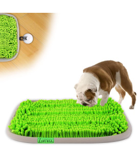 Lamtwek Snuffle Mat For Dogs, 17 X 21 Dog Snuffle Mat Interactive Feed Game For Boredom, Encourages Natural Foraging Skills And Stress Relief, Easy To Fill Machine Washable (New-Green)