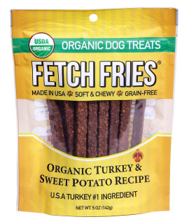 Fetch Fries Organic Turkey & Sweet Potato Jerky Fries for Dogs