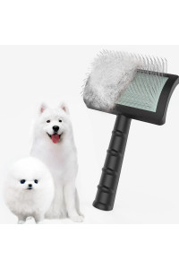 Large Firm Slicker Brush For Dogs Goldendoodles - Extra Long Pin Slicker Brush For Large Dog Pet Grooming Wire Brush And Deshedding - Removes Long And Loose Hair - Undercoat - 25Mm(1)(Black)