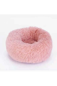 Pet Bed Washable Small Size 20" Warming and Calming Dog Cat Bed Cushion , Plush Round Bed Fluffy Donut Cuddler Amazing Beautiful Warm Cushion Bed for Small Cats and Dogs