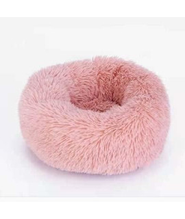 Pet Bed Washable Small Size 20" Warming and Calming Dog Cat Bed Cushion , Plush Round Bed Fluffy Donut Cuddler Amazing Beautiful Warm Cushion Bed for Small Cats and Dogs