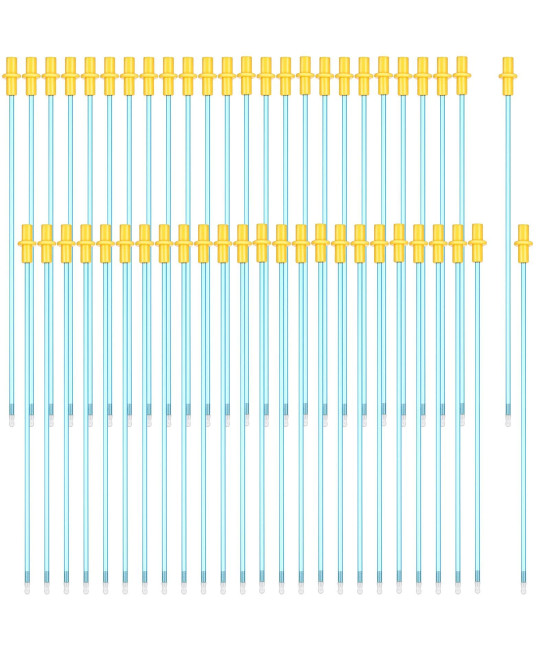 50 Pieces Disposable Artificial Insemination Rods Disposable Breeding Rod Tube Flexible Breeding Catheter Tube For Dog Goat Sheep Breed Rod Test (Blue,59 Inches)