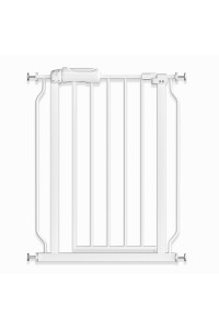 Narrow Baby Gate With Door 245-29 Inch Wide - Walk Through Dog Gates For Small Doorways Stairway - Pressure Mounted Child Gate Fits 25 26 27 28 29 Inch Wide Opening