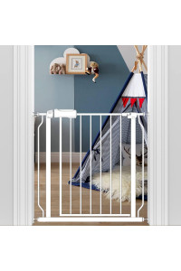 Flower Frail Narrow Baby Gate 29-34 Inch Wide Pressure Mounted Baby Gate Walk Through Child Gates For Kids Or Pets Indoor Auto Close Safety Gates White