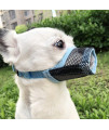 Pet Supply Quick Fit Dog Muzzle With Adjustable Straps, Black Nylon, Xxs Xs S M L Xl Xxl (Blue, Xs)