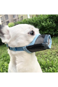 Pet Supply Quick Fit Dog Muzzle With Adjustable Straps, Black Nylon, Xxs Xs S M L Xl Xxl (Blue, Xs)