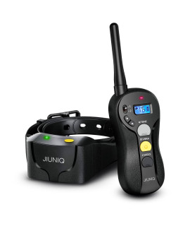 JIUNIQ Dog Training Collar- Remote Control Range 1950ft - Set 3 Adjustable Modes-Beep Vibration & Shock for Puppy-Small Medium & Large Dogs (10-140lbs) - Electronic Waterproof & Rechargeable