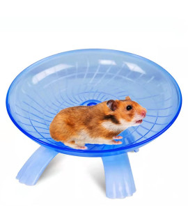 Hamster Flying Saucer Silent Running Exercise Wheel For Hamsters, Gerbils, Mice ,Hedgehog And Other Small Pets Silent Running Wheel Hamster Wheel (Dark Blue)