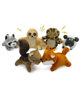 Hide And Seek Dog Puzzle Puppy Toys, Interactive Squeaky Plush, Stuffed Toys For Dogs (Sloth Squirrel Raccoon Owl Fox Sheep)
