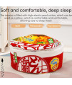 SSDHUA Cat Nest Instant Noodle Shape Cat House Cat Sofa Bed Cute and Comfortable Pet Cat House Detachable Multifunctional Soft Pet Bed Suitable for Small Cats and Dogs (S,Orange) 1