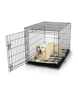 Snoozer Pet Products - Forgiveness Dog Crate Pad, Wag Collection, Barkely Black Diamond - Small