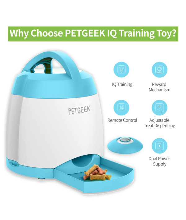 PETGEEK petgeek interactive dog treat ball, automatic treat