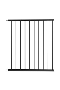 Waowao Triple Lock Baby Gate Extra Wide Pressure Mounted Walk Through Swing Auto Close Safety Black Metal Dog Pet Puppy Cat For Stairs,Doorways,Kitchen 2559-8149 Inch(Black, 236260Cm)