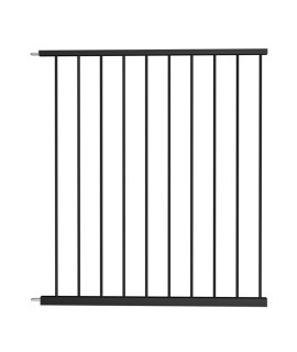 Waowao Triple Lock Baby Gate Extra Wide Pressure Mounted Walk Through Swing Auto Close Safety Black Metal Dog Pet Puppy Cat For Stairs,Doorways,Kitchen 2559-8149 Inch(Black, 236260Cm)