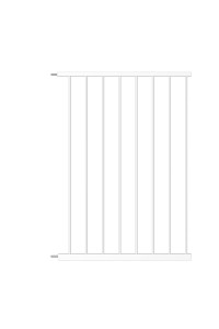 Waowao Triple Lock Baby Gate Extra Wide Pressure Mounted Walk Through Swing Auto Close Safety Black Metal Dog Pet Puppy Cat For Stairs,Doorways,Kitchen 2559-8149 Inch(White,188948Cm)