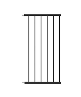 Waowao Triple Lock Baby Gate Extra Wide Pressure Mounted Walk Through Swing Auto Close Safety Black Metal Dog Pet Puppy Cat For Stairs,Doorways,Kitchen 2559-8149 Inch(Black, 141736Cm)
