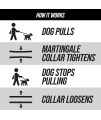 Leashboss Martingale Collar for Dogs | Reflective Nylon Dog Collar for Large Dogs, Medium and Small Dogs | No Pull Pet Training Collar Small | Quick Release Buckle, Adjustable Pet Collar
