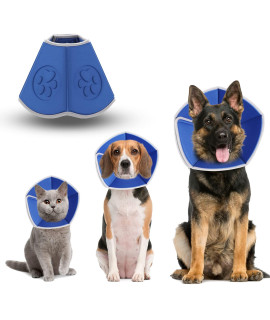 Soft Dog Cone Collar For Dogs After Surgery Recovery Comfy Adjustable Cones For Large Medium Small Dogs Cats Prevent Collar For Pets Bite Licking Scratching Touching Help Dog Healing From Wound(M)