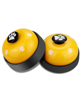 Comsmart Pet Training Bell, Set of 2 Dog Puppy Pet Potty Training Bells, Dog Cat Door Bell Tell Bell with Non-Skid Rubber Base