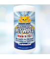 Pet Grooming Wipes Conditions And Deodorizes Coat No Parabens Or Sls Large Wet & Thick Cleaning Best For Dogs And Cats (Non-Scented, 75Ct)