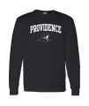 Ugp Campus Apparel Al03 - Providence Friars Arch Logo Long Sleeve T Shirt - Large - Black