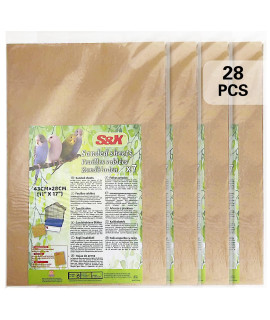 Sx Gravel Paper For Bird Cages - 17 X 11 Heavy Backing Paper, 4 X 7-Pack, 28 Sand Sheets