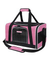 Petskd Pet Carrier 17X11X105 Delta American United Airline Approved,Pet Travel Carrier Bag For Small Cats And Dogs, Soft Dog Carrier For 1-13 Lbs Pets,Dog Cat Carrier With Safety Lock Zipper(Pink)