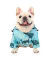 HDE Dog Raincoat Double Layer Zip Rain Jacket with Hood for Small to Large Dogs Dinosaurs - L