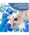 Benny's Best Skunk and Odor Removal Eliminator for Dogs, Cats, Pets - 3 kits - Perfect for new pet owner gift