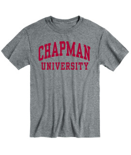 Ivysport Chapman University Panthers Short Sleeve Adult Unisex T-Shirt, Classic, Charcoal Grey, Small