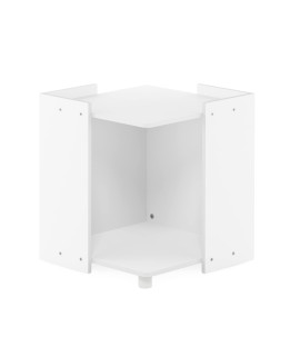 Furinno Peli Litter Box Enclosure, Solid White