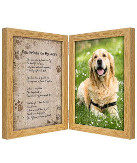 Kullder Pet Memorial Picture Frame Sympathy Gift For Loss Of Pet Personalized Dog Memorial Sentiment Frame Cat Photo Frame 5X7